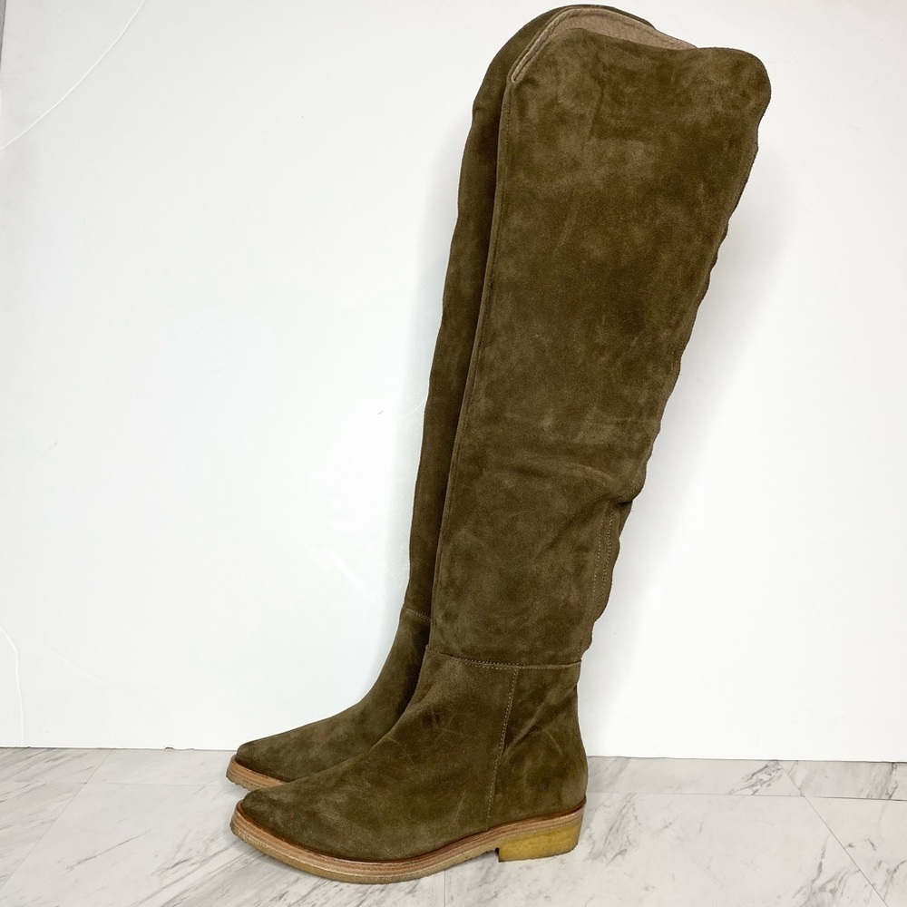 Free People Banks Slouch Suede Over the Knee Boot 6 1/2